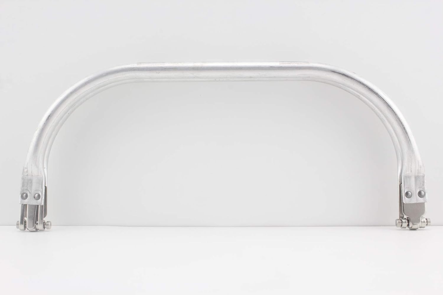 3dancraftit 9 1/2 inch Silver aluminous Tubular Internal Hinge Doctor Bag Frame Purse Kiss Clasp Lock Frame for Bag Making Repairing Z84