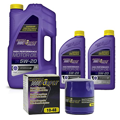 Royal Purple SAE 5W-20 Synthetic Motor Oil – 7 quarts and a 10-48 Extended Life Premium Oil Filter