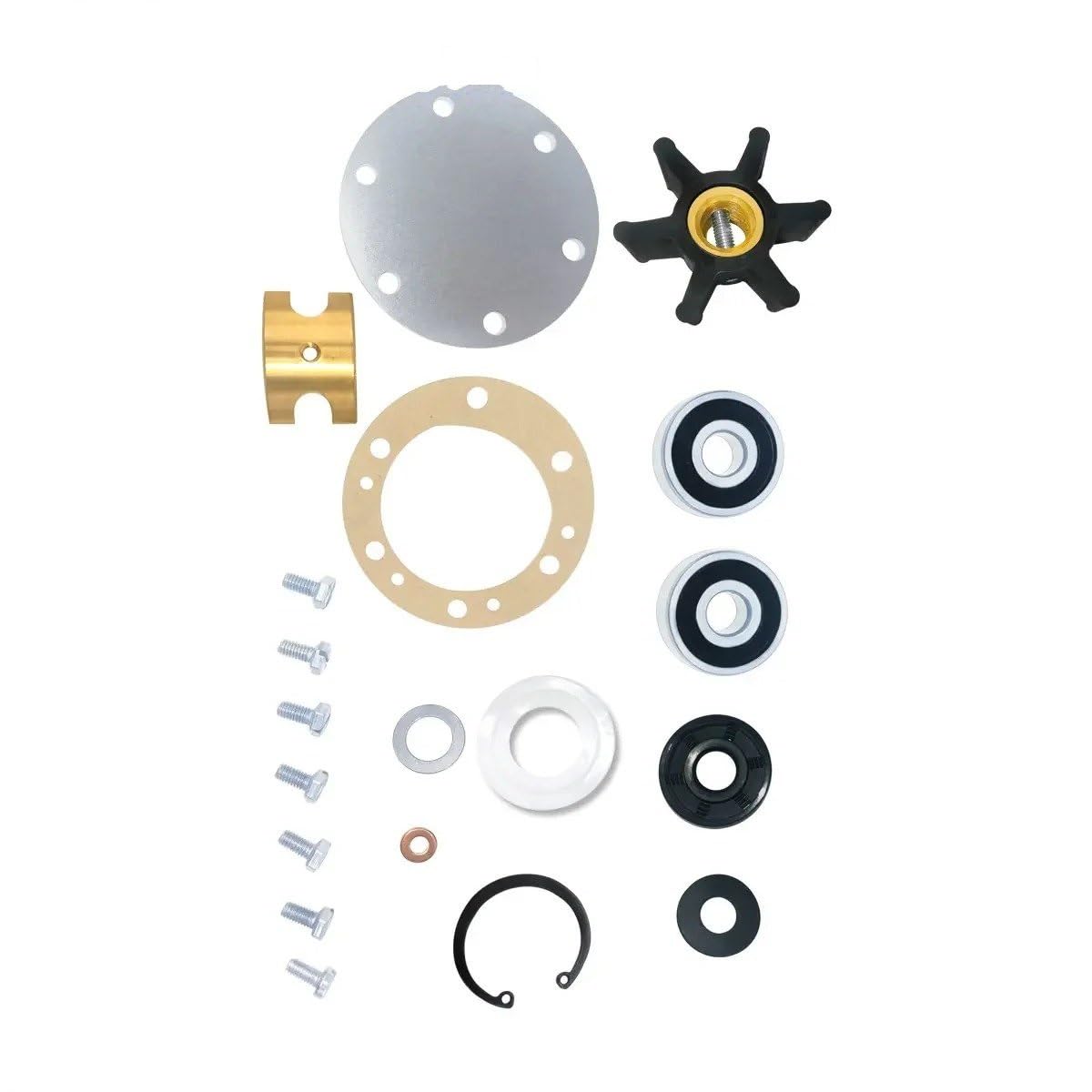Pompe À Eau Électrique 124070-42000 Kit Reconstruction Majeur Pour Yanmar Pour Pompe À Eau Mer Pour Marine 124070-42001 124070-42002 2QM15 K28270-42000 Pompe À Eau