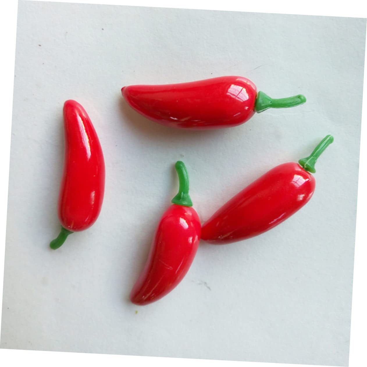 Cabilock 400 Pz artificiale cibo peperoni freschi mini arredamento decorazione di frutta finta peperoni gialli Foto Prop peperoncino simulato decorazione di schiume Schiuma rosso