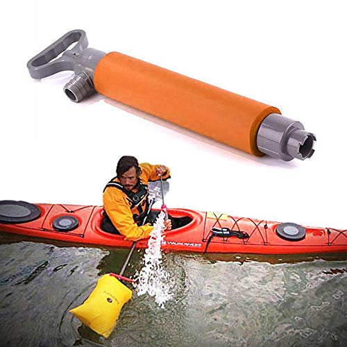 Bomba de mão de caiaque flutuante mão bomba de esgoto para acessórios de canoa de resgate caiaque es