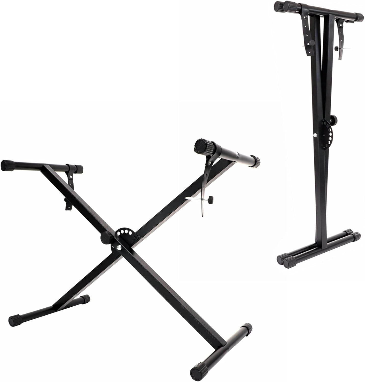 Single-X Keyboard Stand and Piano Stand, Adjustable Practical Frame Music Piano for Lovers and Easy to Assemble for Travel/Storage