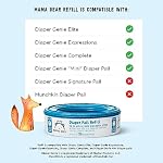 Recharges de Poubelle à Couches Mama Bear pour Seaux Diaper Genie, 270 Compte (Paquet de 8)