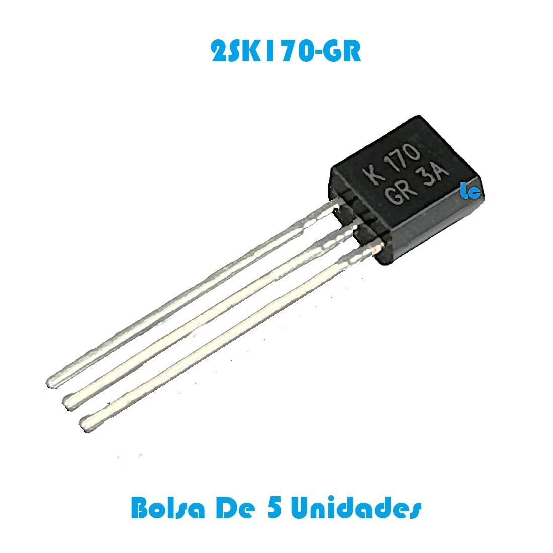 Transistor 2SK170-GR - 2SK170-BL - 2SK170 - Tipo JFET - Incapsulato TO-92 - Borsa da 5 pezzi