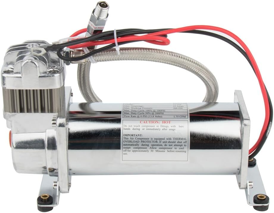 STAYTOP 5 Gallon Train Air Horn Tank with 150 PSI Air Compressor Onboard System Kit for Car Train Truck Horn