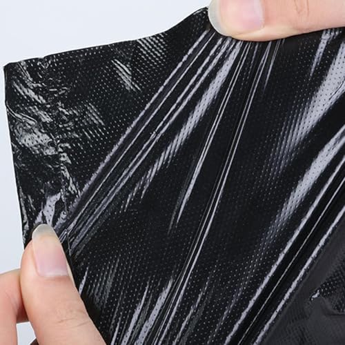 Image of 100 PCS Small Trash Bags,11.8x18 Inch 4 Gal Garbage Bags, Separated Unscented White Small Trash Bags for Bathroom Bedroom Office Trash Can, (Black 100PCS)
