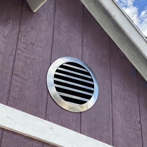 10" 20" 24" 30" 40" Round Gable Vents, 18" Attic Vent with Grille Mesh, Durable Exterior Wall Vent for House, Shed, Barn, Crawlspace, Shipping Container - Optimize Airflow!