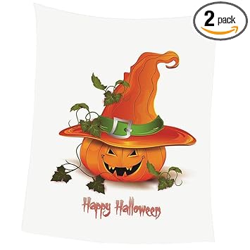 GIANTE Pet 3D Digital Dog Cat Blanket, Snuggle Cozy Flannel Puppy Cushion Sleep Mat Pumpkin 1