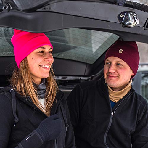 Image of 100% Merino Wool Ridge Cuff Beanie - Unisex Warm Winter Hat