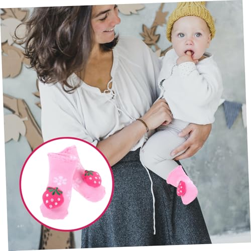 Cotton Slip Floor Socks for Boys Months Warm Autumn Winter Non Skid Socks with Silicone Grip Soft Breathable Cotton for Indoor Outdoor Use4