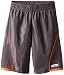 STX Boys' Athletic Short, TF49-Charcoal/Orange, 14/16