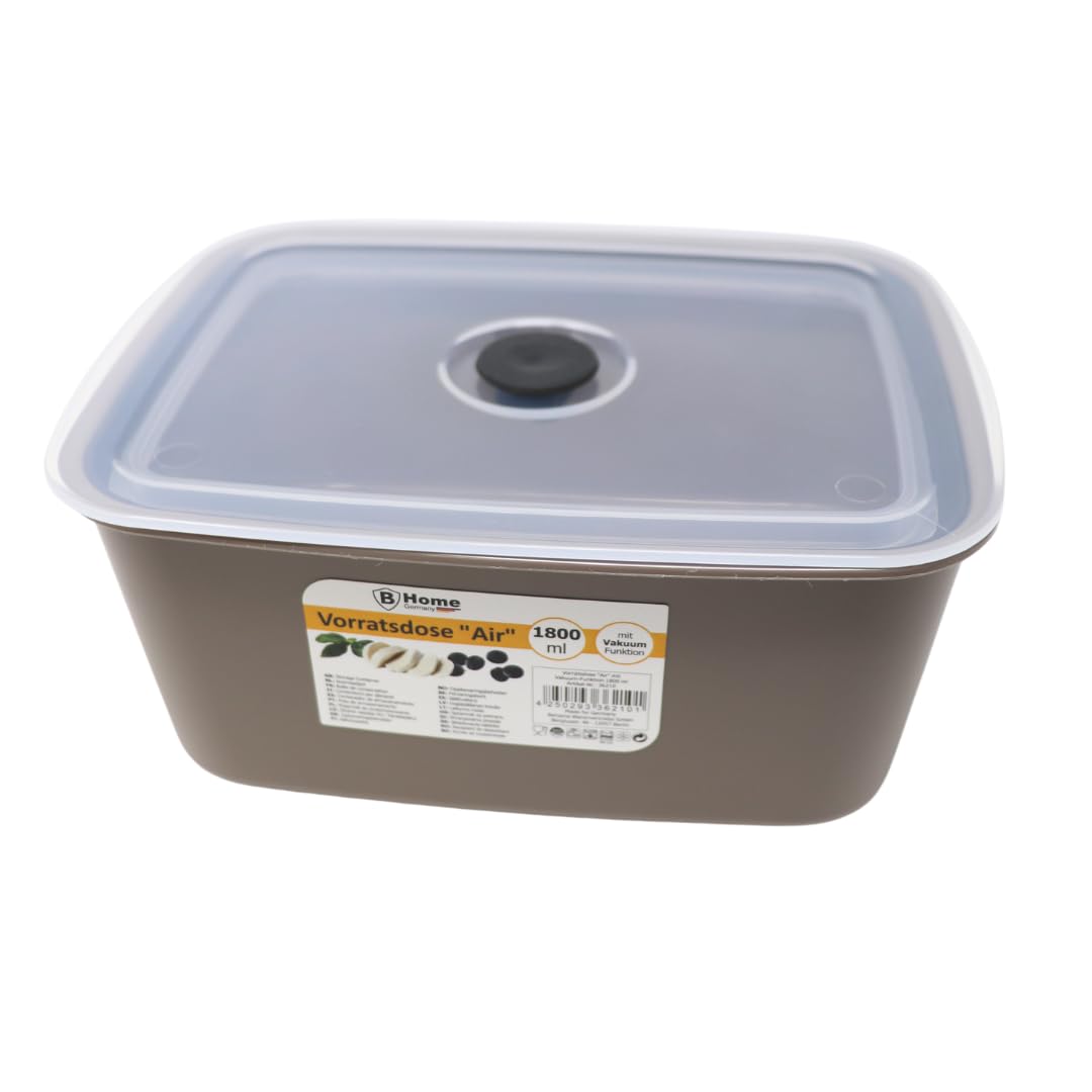 Vorratsdose "Air" mit Vakuum-Funktion Braun 1800ml