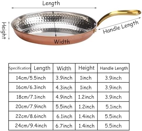 Spanish Paella Pan - Oval Nonstick Frying Pan, Rivet Handle, 304 Stainless Steel Seafood Cookware for Home Cooking & Kitchen Essential