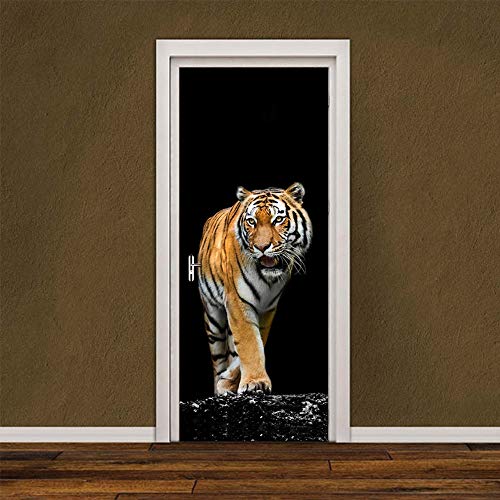 DFKJ Pegatinas Creativas de Puerta 3D para Dormitorio, habitación de niños, hogar, decoración de Madera, calcomanías, Accesorios de decoración de habitación, Pegatina de Puerta A27 77x200cm