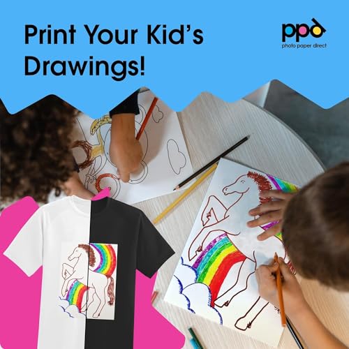 Image of PPD 20 Sheets 8.5x11 inch Iron-on Heat Transfer Paper Mixed Fabrics Inkjet