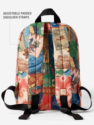 Image of The Souled Store Musafir Backpack | 19.47L Rugged Cotton Canvas Laptop Bag | 15.5 Inch Tech Sleeve & Luggage Strap | Premium Travel & College Rucksack for Men & Women