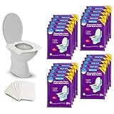 GoHygiene Disposable Paper Toilet Seat Covers 200-Count Pocket Size Travel Packs