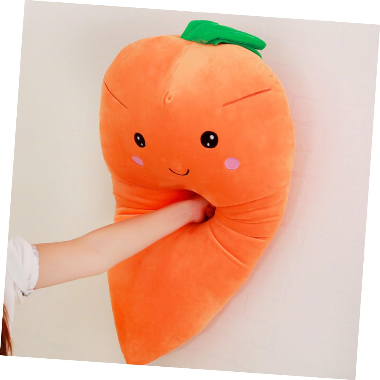 1 Pièce Coussin de Carotte Peluche Décoratif pour Canapé Oreiller pour Chambre et Salon Accessoire Original pour Maison Fêtes