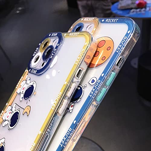 Coque silicone iPhone 13 Pro transparente avec motif astronaute