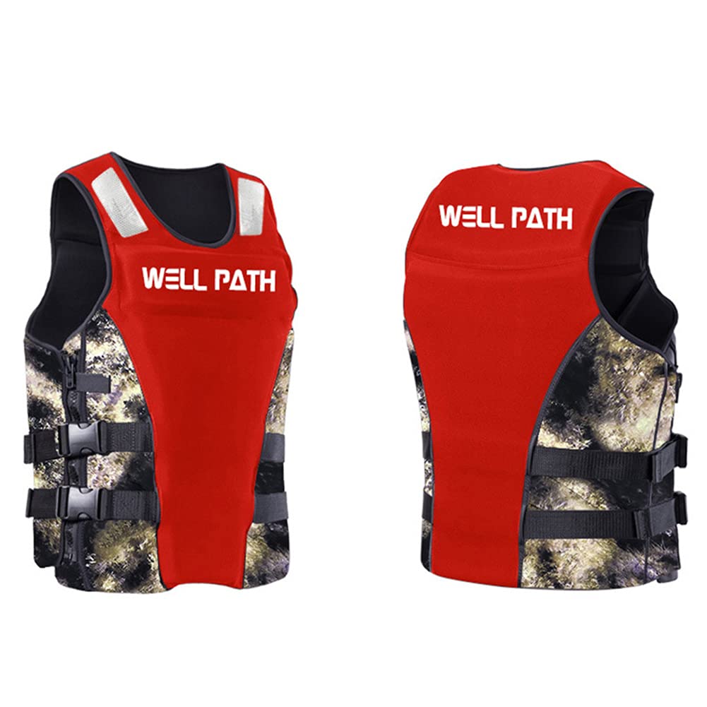 Buy fuaensm Adults Life Jacket Diving Material Buoyancy Aid Swimming Life Jackets Kayaking
