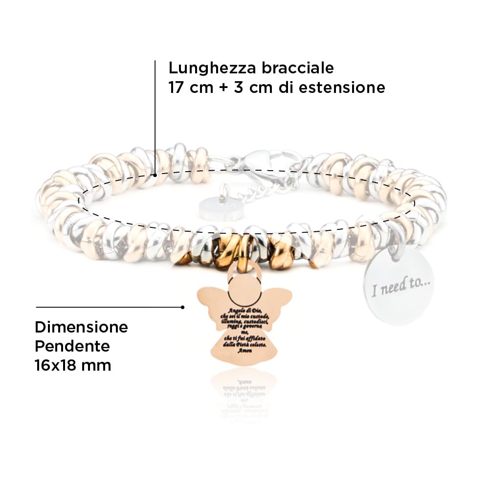 SAGA GIOIELLI® Bracciale donna I need to...Collections Protezione, Fortuna, Buoni Auspici, Amore
