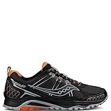 Saucony Men's Grid Excursion tr10 Trail Runner, Grey/Black/Orange, 10 M US