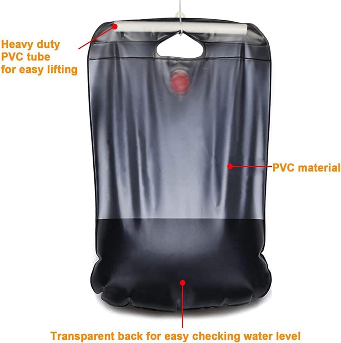 Vroxy Portable Solar Shower Camping Bag 20L Outdoor Bath Water Bag for Climbing Backpacking Adventure Shower (1Pcs) (20 Liter) 2