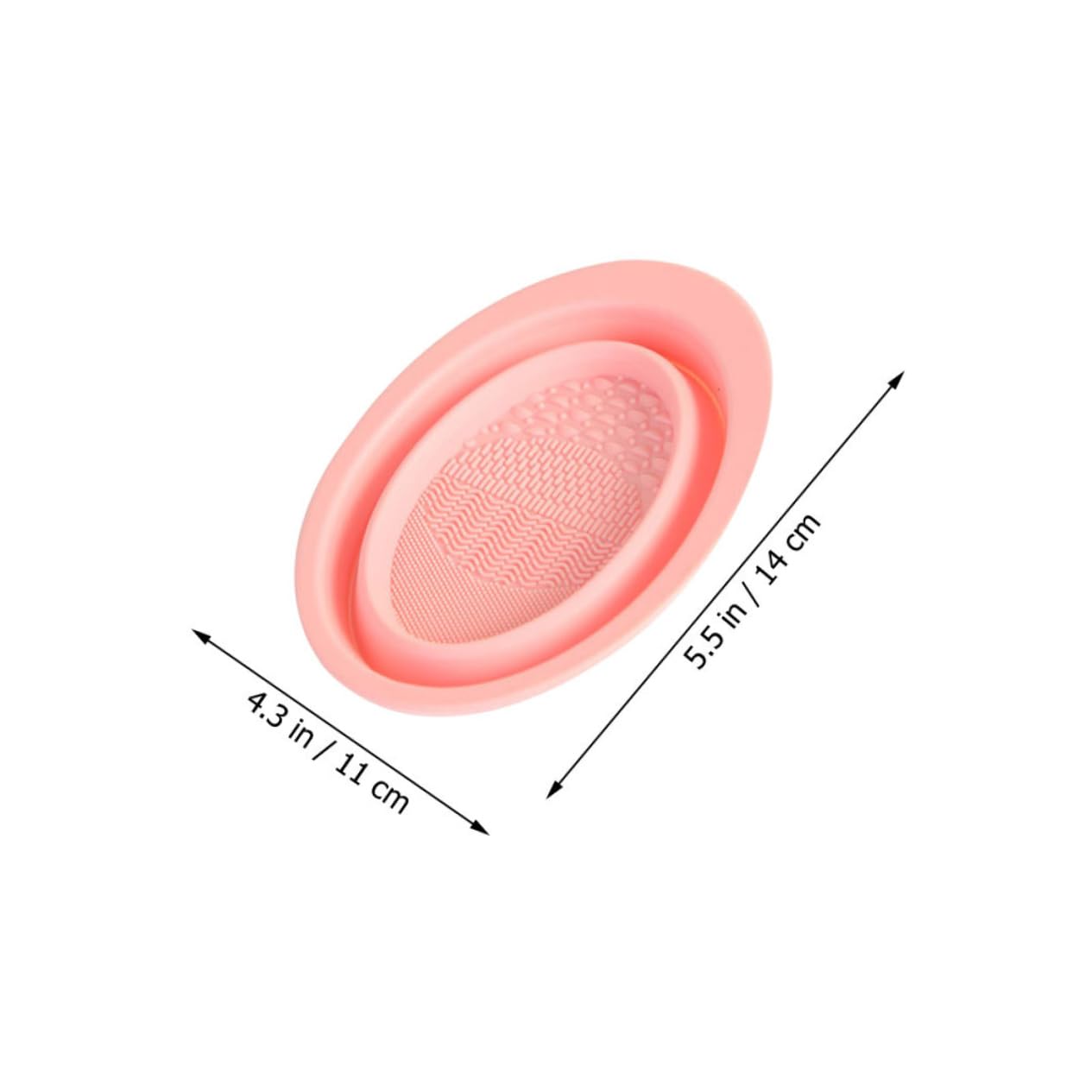 Healeved Makeup Brush Cleaning Pad Brush Rinsing Pad Cushion Silicone Folding Easy to Store for
