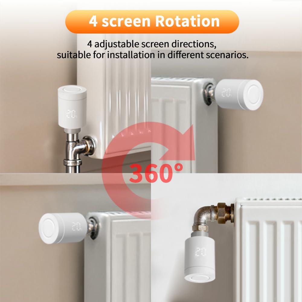 Termostato Radiatore ZigBee AR331-WZ, Valvola termostatica intelligente per termosifoni, Risparmio Energetico, Controllo tramite APP o comando vocale (Alexa e Google Assistant)