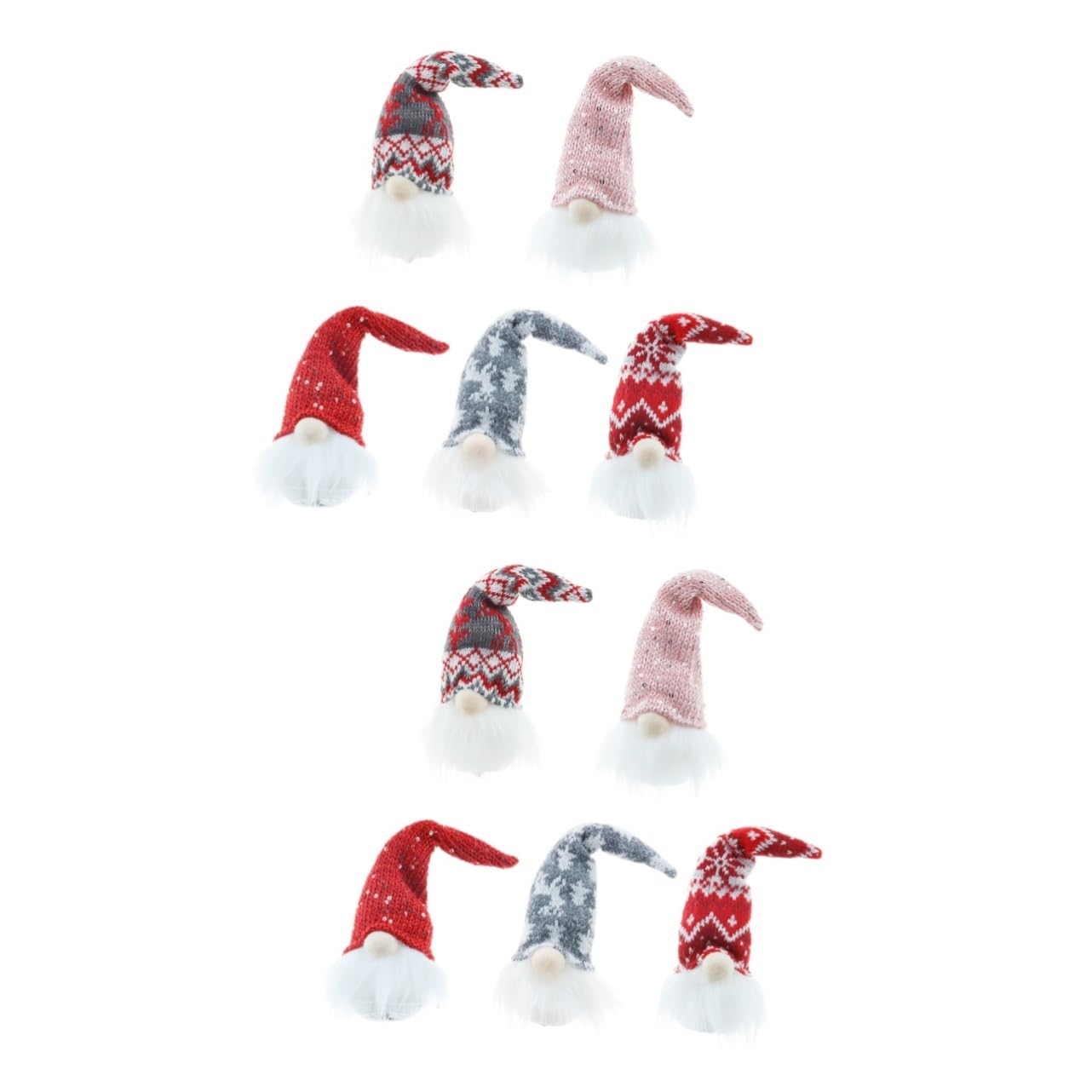 Ciieeo 10 STK Weihnachtsschmuck dekorative Hängepuppe Weihnachtsplüschzwerg Kaminzwerg Krippendekor weihnachtsdeko Weihnachts Figuren Weihnachtspuppen dekorative Wichtelpuppe LED Lichter