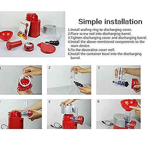 KUYT Softeismaschine, Dessert Ice Cream Maker Tragbar Automatische Speiseeisbereiter Mini Softeismaschine für Frozen… – Bild 8