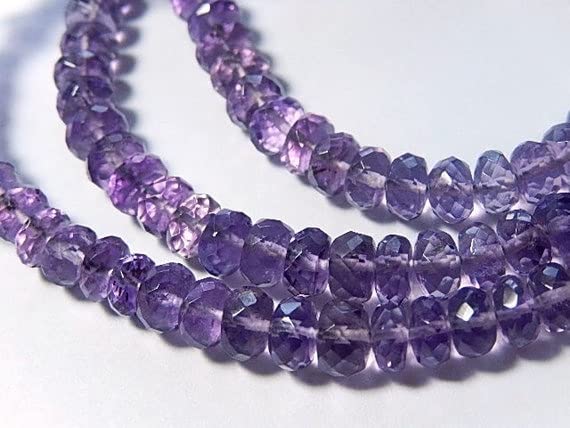 Rondelles améthyste de qualité supérieure 4mm pour joaillerie et bijoux fins