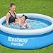 Bestway Fast Set Aufstellpool ohne Pumpe, Ø 183 x 51 cm, Blau, Rund, 940 Liter, TriTech-Material, Selbstaufbauend, Sicherheitsventil, Inkl. Reparaturflicken
