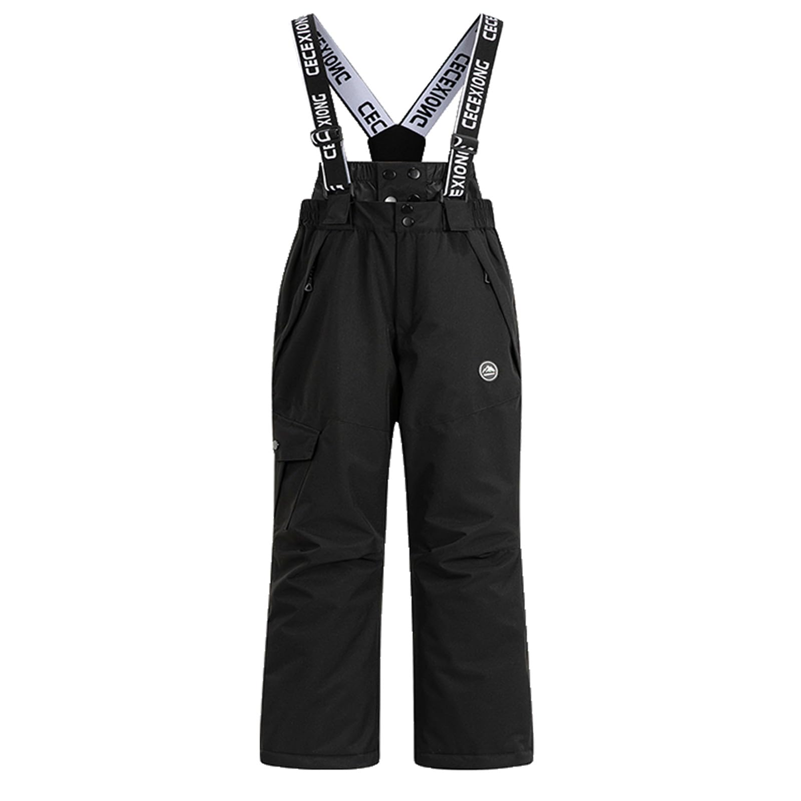 SYDUZAX Kinder Skianzug 2-teiliges Set Skijacke und Skihose Kapuze Warm Winddicht Wasserdicht Snowboarden Jungen Mädchen 3-14 Jahre