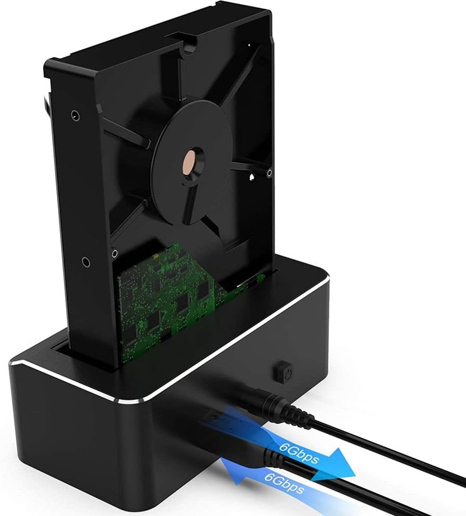 External 2.5"/3.5" 3.0 5Gbps SATA Hard Drive Docking Station HDD SSD Box 2 x 3.0 Hub TF/SD Card Reader Support UASP