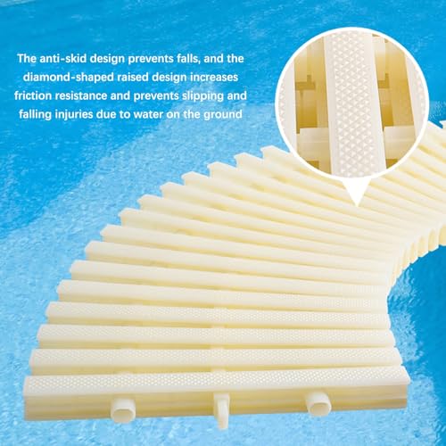 Grille de trop-plein de drainage de piscine avec filtre de protection de gouttière en ABS - 5