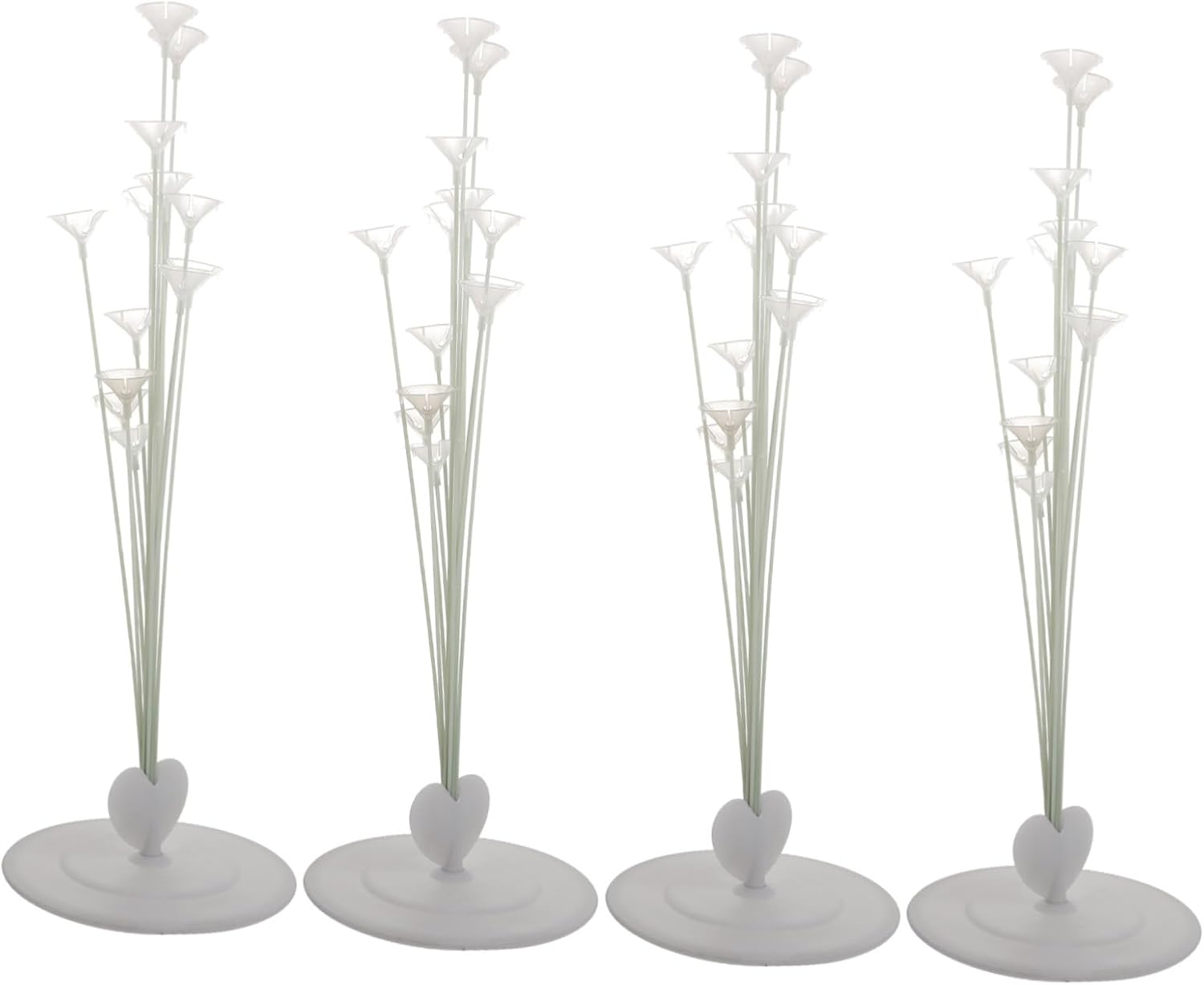 4sets Reusable Balloon Column Stand Kit for Party Decorations Easy to Assemble Lightweight Design for Weddings Birthdays and Events Holds up to Balloons Each