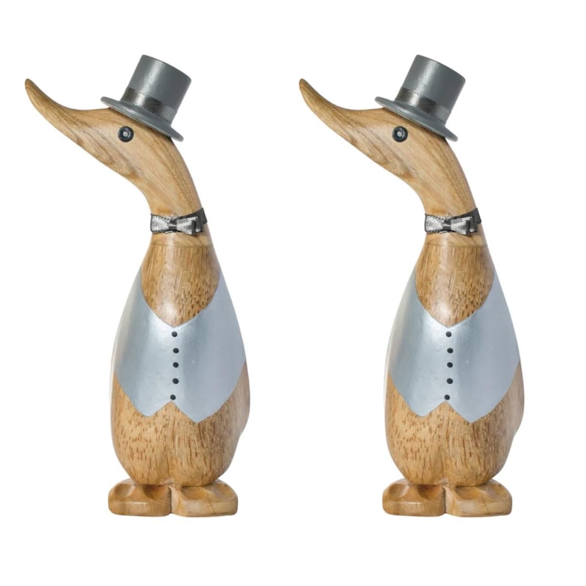 Dcuk Multicolor Wooden Mr And Mr Wedding Duck Ornaments