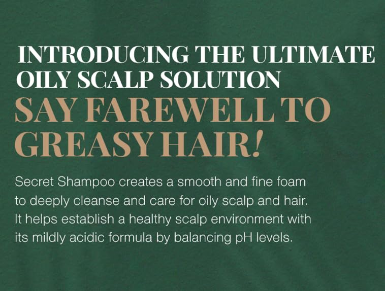 Miniatura 3 de HIGH EN FORÊT Champú Secreto de 20.3 onzas líquidas, para cabello graso y cuero cabelludo, limpia profundamente y calma el cuero cabelludo, pH