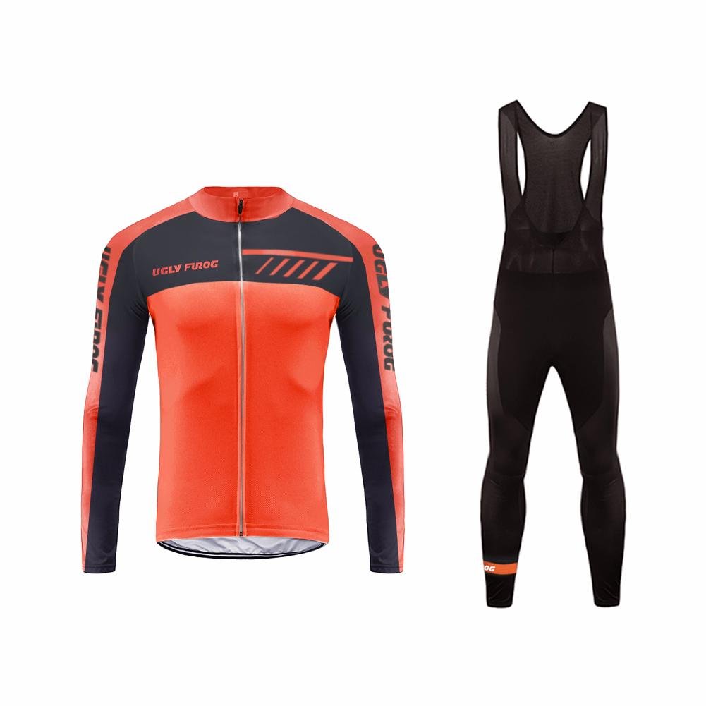 UGLY FROG Manga Larga Maillot Ciclismo Thermal De Hombre Winter with Fleece Ropa De Triatlon Transpirables Winter with Fleece