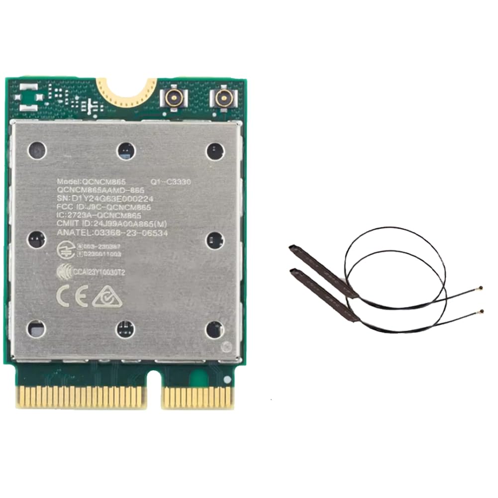 Scheda di Rete WiFi 7 QCNCM865 M.2 Bluetooth 5.3 Fino A 5,8 Gbps Adattatore WiFi 6E WLAN per Win11