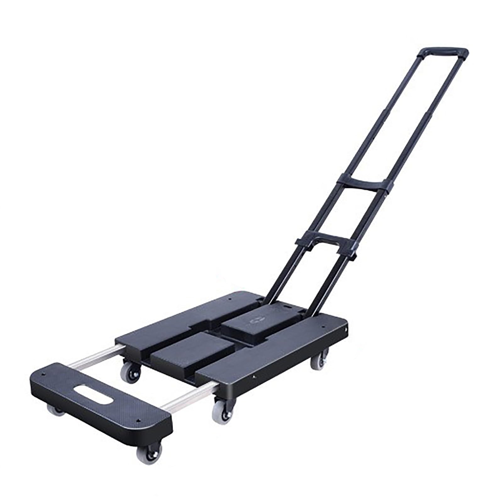 LKLNKVL Handcart, With 6 Wheels, Expandable Chassis, Load Capacity 200kg/440lbs, Suitable for Airports, Shopping, Moving