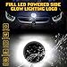 x xotic tech 82mm/3.2'' Front Grille Rear Trunk Logo Badge Emblem Background Illumination Light Lamp Decoration Compatible with BMW 1 3 5 6 7 X Series M3 M4 (White)