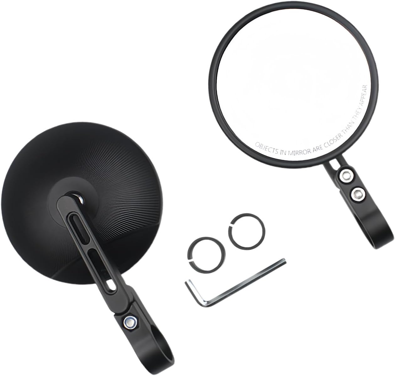 Adjustable Bike Rearview Reflector Full Panoramic Coverage Nonslip Mounting Systems Suitable for Various Road Conditions Acrylic Rearview Motorcycle Bicycles