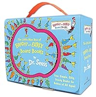 The Little Blue Boxed Set of 4 Bright and Early Board Books: Hop on Pop; Oh, the Thinks You Can Think!; Ten Apples Up On Top!; The Shape of Me and Other Stuff