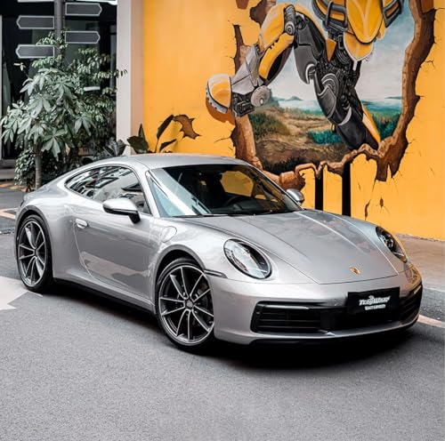 Image of HOME13 Silver Metallic Wrap Car & Bike DIY Wrap Sheet Roll Film Sticker Decal Rated for Automotive & Bike (12 x 118)