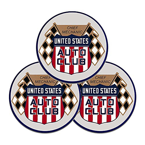 Brotherhood Round Metal Sign for United States Auto Club Chief - Wall Decor