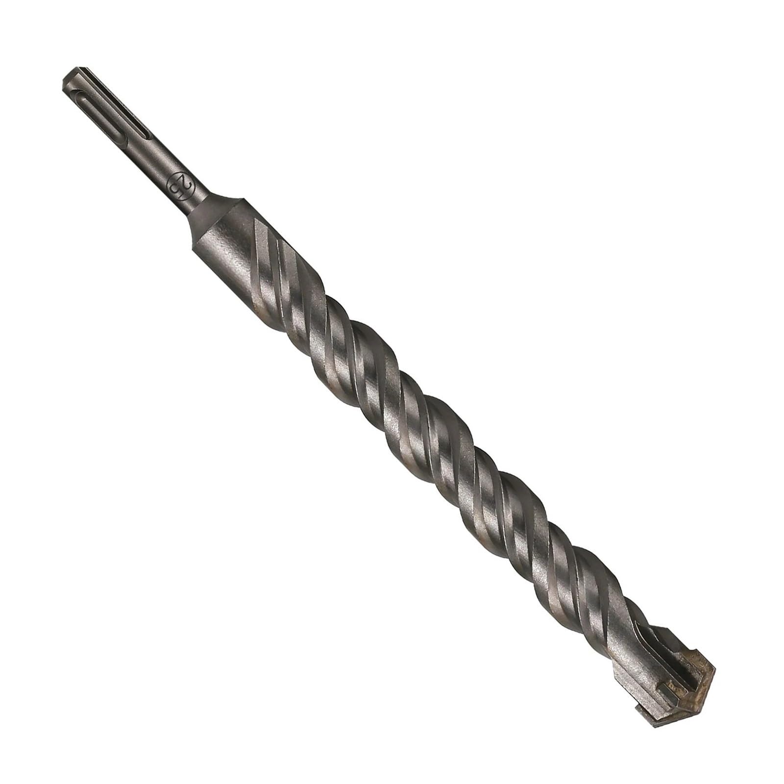 1 broca de mampostería SDS Plus de 6 a 25 mm, cabezal de corte de alta resistencia, doble barrena, broca de martillo eléctrico de 260 mm para bloques de ladrillos de pared de hormigón(260X25mm)