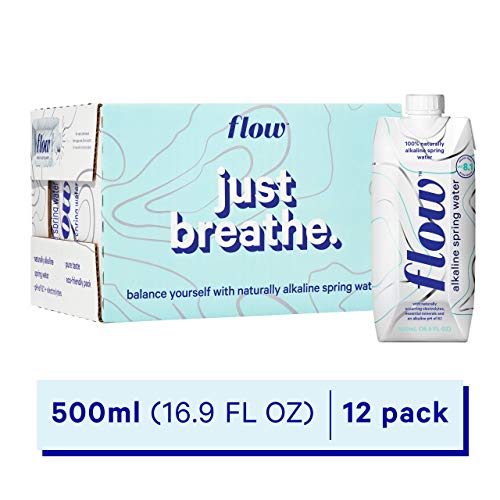 Flow Alkaline Spring Water - Refreshing Taste Of Natural Alkaline Water With Natural Electrolytes, Eco-Friendly Packaging, Non-Gmo And Bpa-Free. Unflavored. 12 Pack Of 16.9 Fl Bottles #TOP7