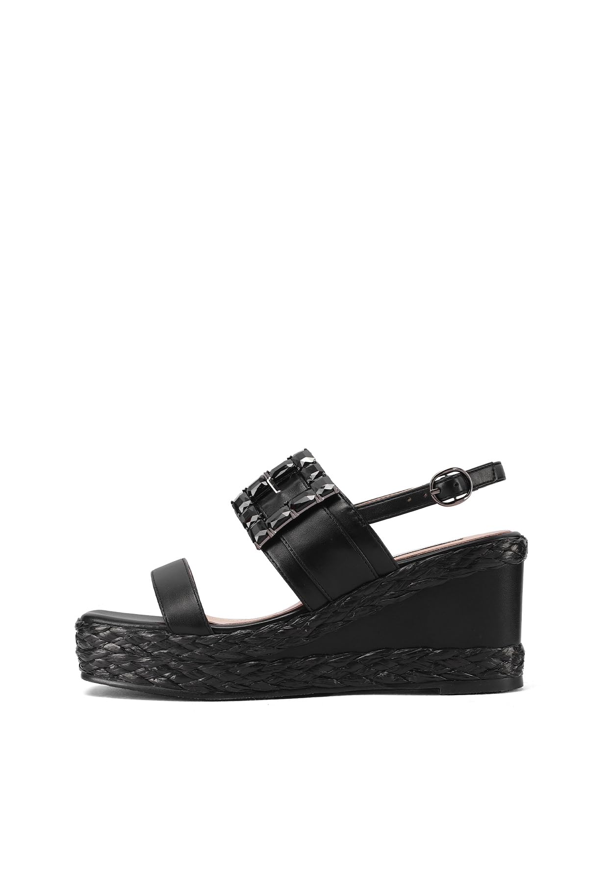 QUEEN HELANA Zeppe Sandali con Cinturino alla Caviglia Donna ZM9956